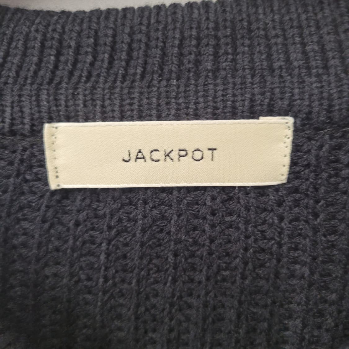 Jackpot 잭팟 카라 버튼 가디건 상품이미지3