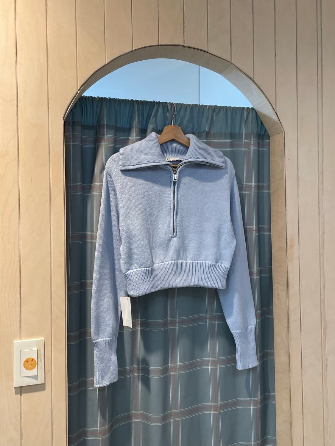 자라 하프집업니트 (코튼) 상품이미지4