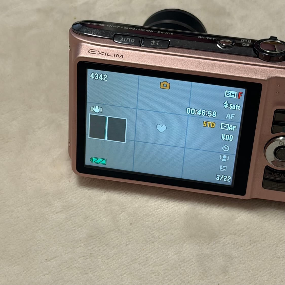 카시오 엑슬림 h15 핑크 풀박스 츄 디카 상품이미지5