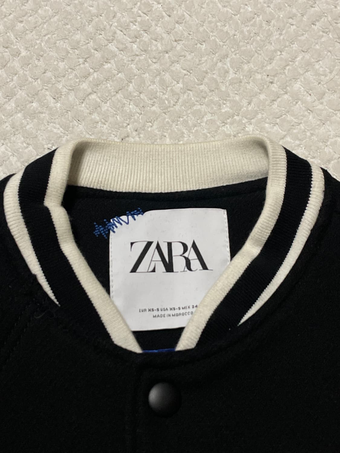 자라 X 아더에러 콜라보 울 블렌드 봄버 바시티 자켓(클리닝O) 상품이미지6