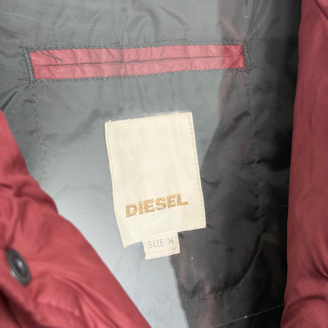 디젤 패턴 패딩 베스트 조끼 상품이미지6