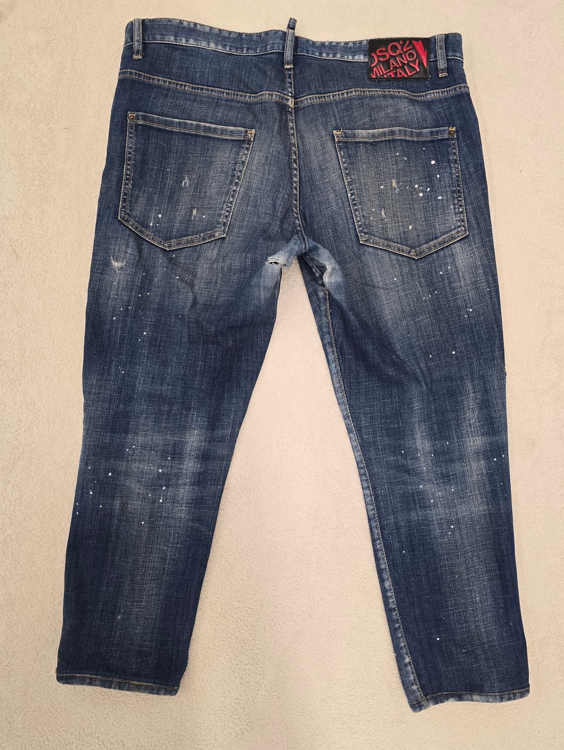 정품) 디스퀘어드2 화이트페인팅 덧댐스케이.  싸이즈 38.   74LB 상품이미지5