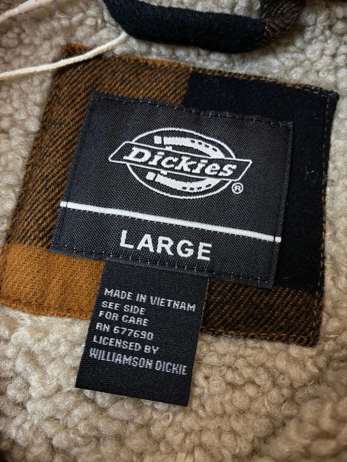 디키즈 버팔로 체크 보아 셔츠 자켓 PN6209 상품이미지7