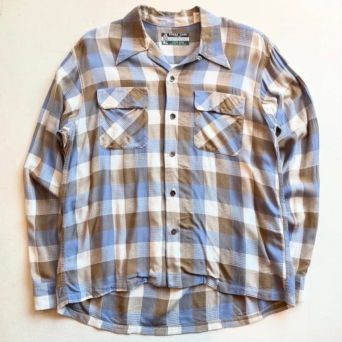 90년대 슈가케인 체크 셔츠 상품이미지1