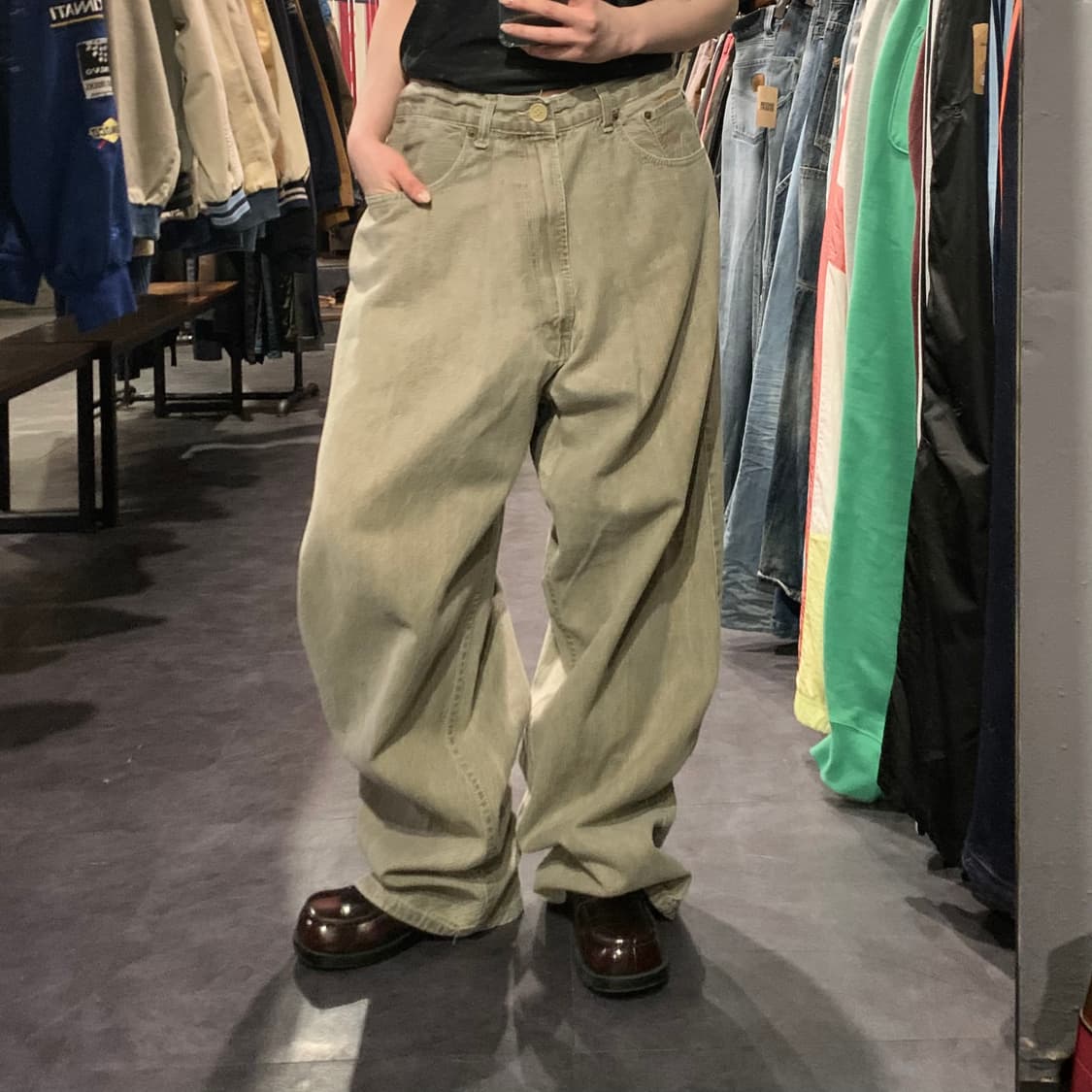 [IM] vtg 라이트 워싱 힙합 데님 팬츠 상품이미지3