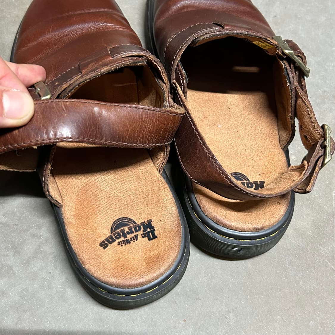 닥터마틴 조지(JORGE) 다크브라운 레더 뮬/샌들 UK4 상품이미지8