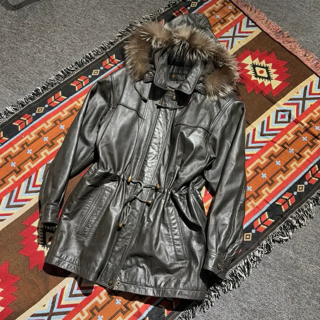 빈티지 양가죽100% 코트 레더자켓 상품이미지2