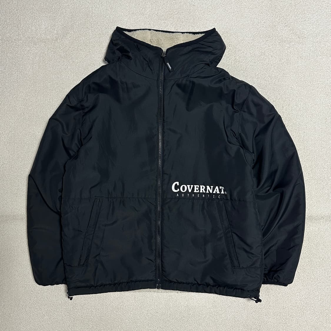 커버낫 리버시블 후리스 후드 자켓 상품이미지5