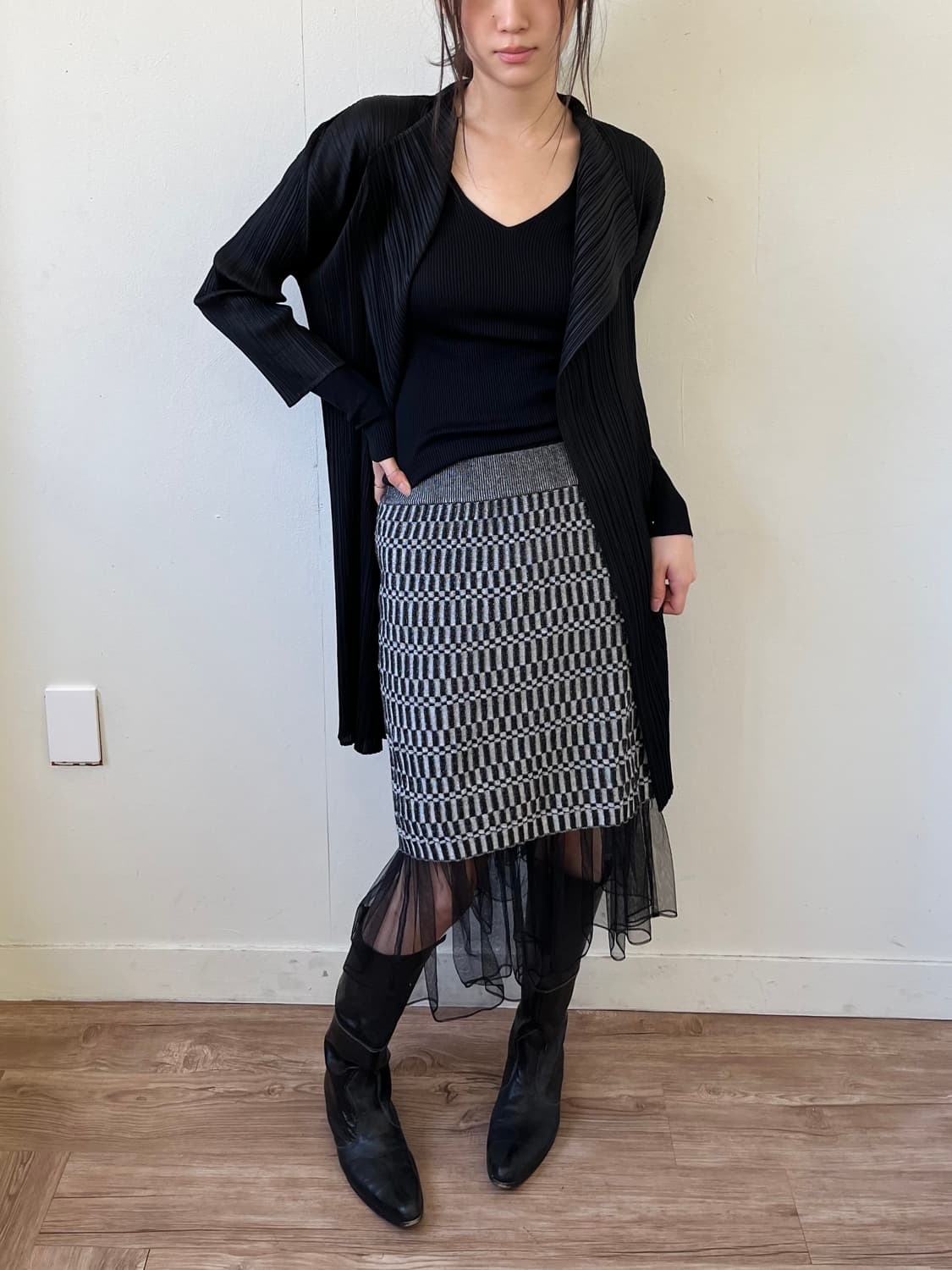 PLEATS PLEASE 플리츠 롱 가디건 상품이미지7