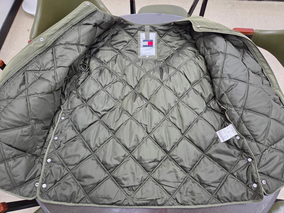 타미진스 퀼팅 자켓 카키색 XS 상품이미지3