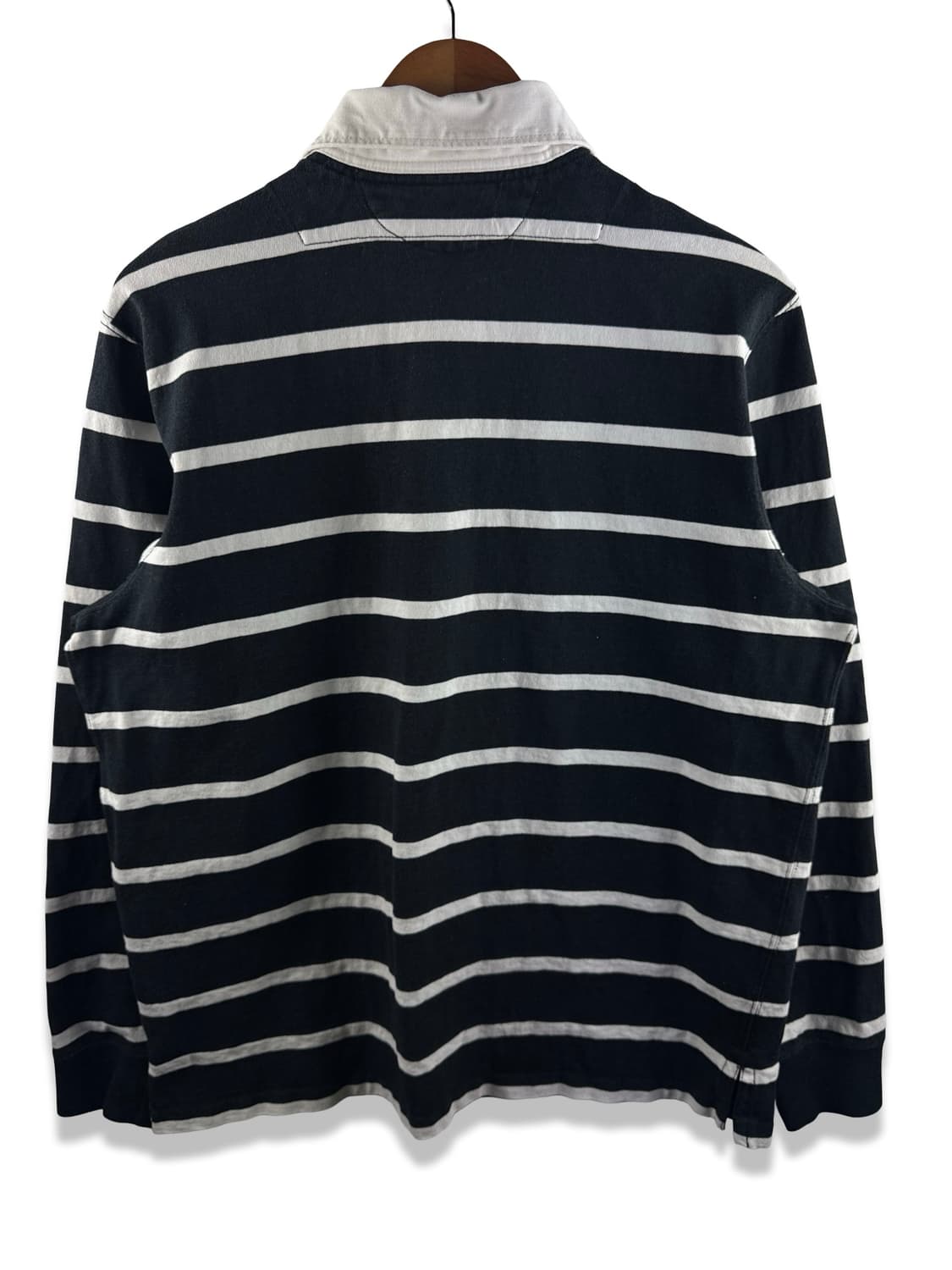 폴로랄프로렌 블랙 화이트 스트라이프 럭비셔츠2829 상품이미지2