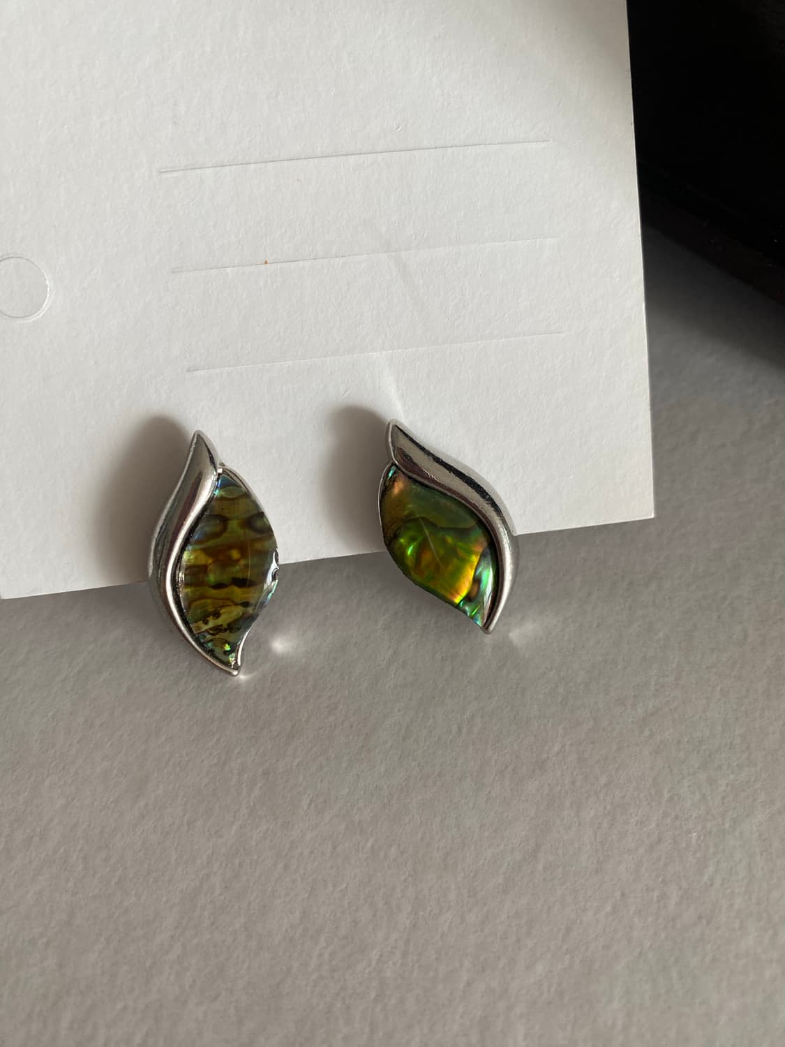 자개 리얼 쉘 귀걸이 빈티지 수입 일본 상품이미지2