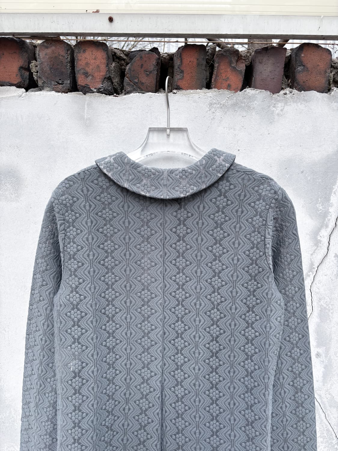 꼼데가르송 트리콧 AD1999 시스루 레이스 라운드카라 블라우스 상품이미지8