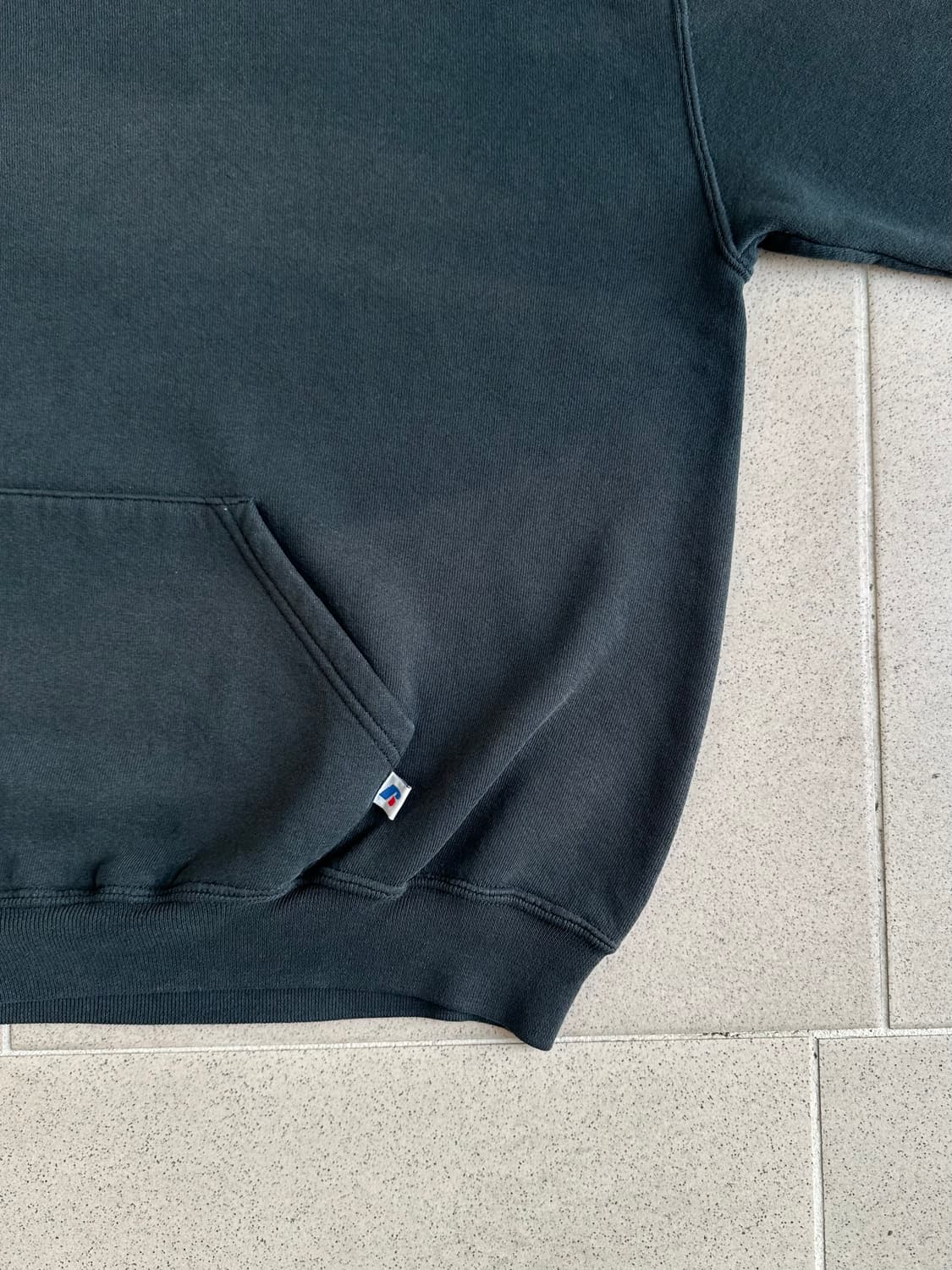 00s 빈티지 러셀 후드 그린 XL 선페이딩 상품이미지3