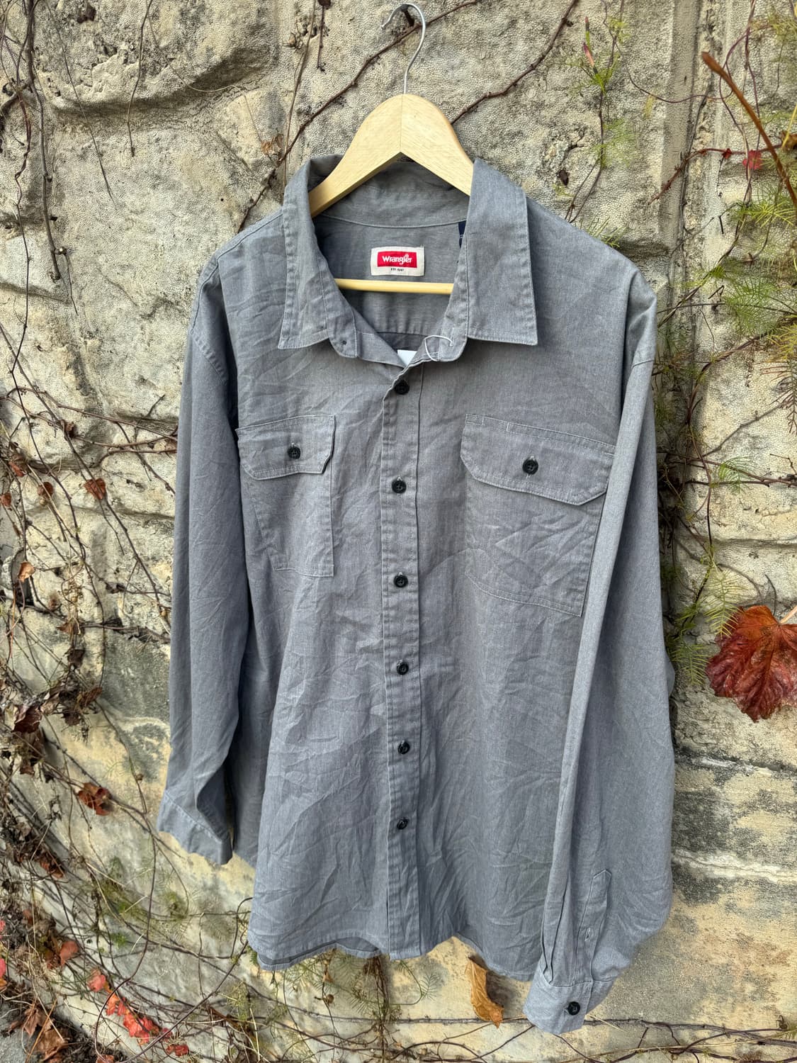 랭글러 빈티지 투포켓 워크 셔츠 2xl 상품이미지2