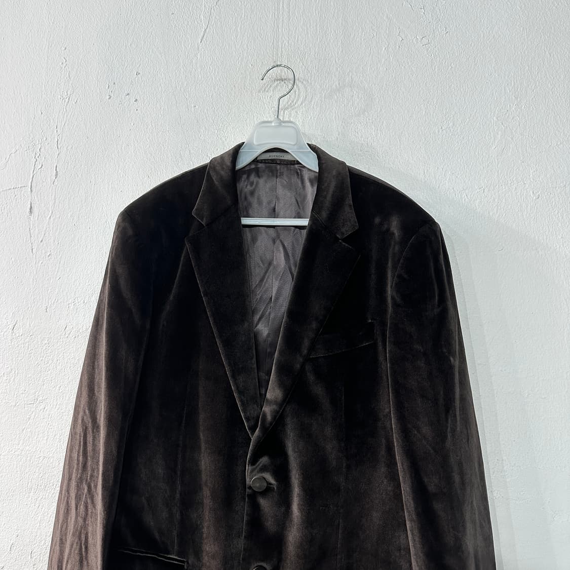 지방시 벨벳 브라운 블레이저 자켓 M 상품이미지2