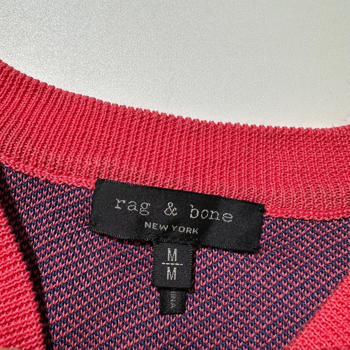 랙앤본 깅엄 체크 크롭 니트 상품이미지5