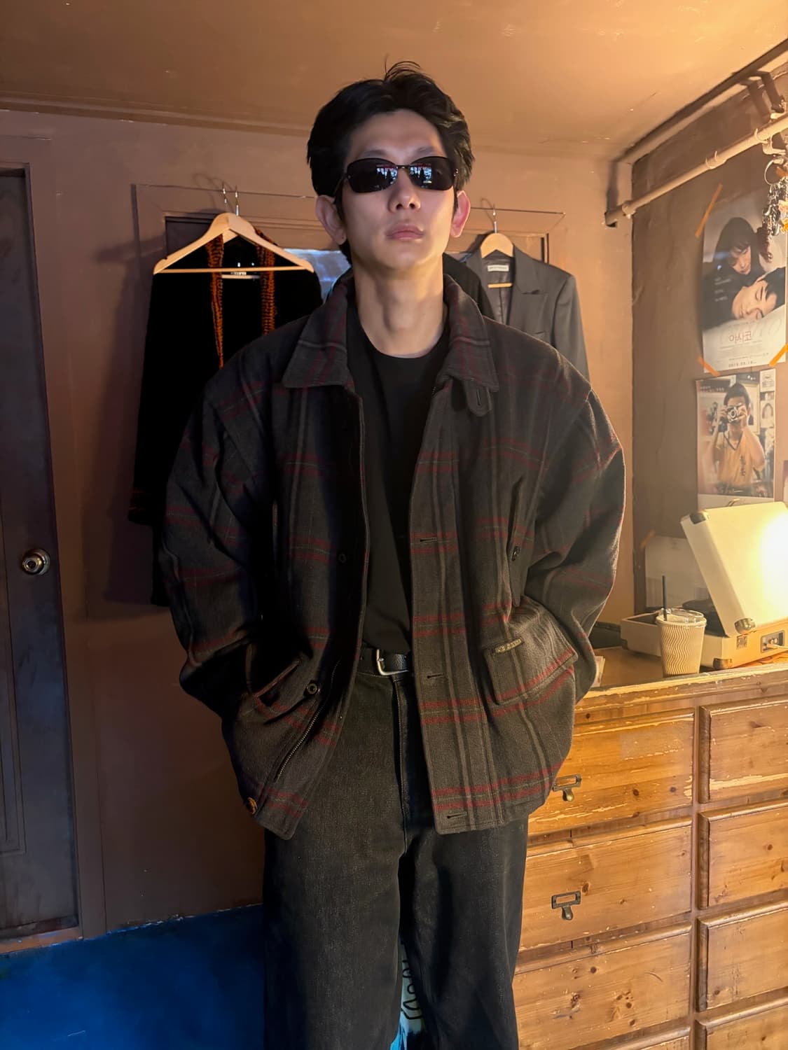 80S KOLON GLEN CHECK BOMBER XL 상품이미지7