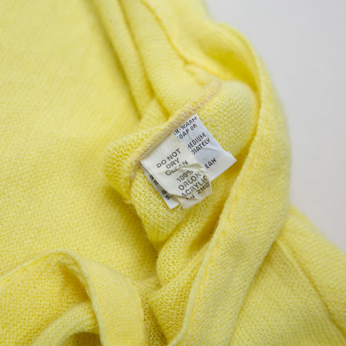 60s IZOD 라코스테 아크릴 가디건 옐로우 상품이미지7