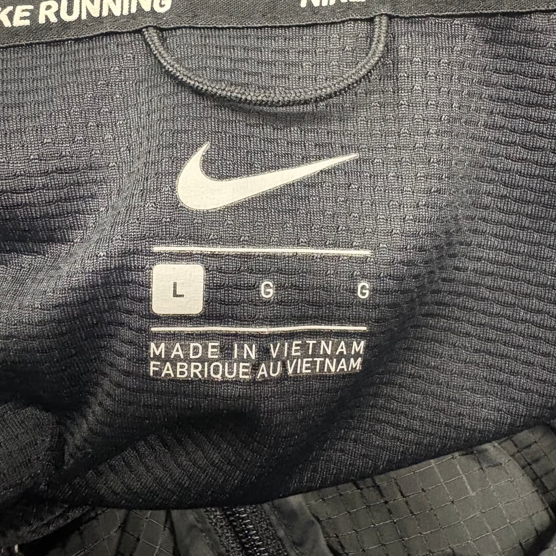[정품/L,100] 나이키 러닝 바람막이 후드 블랙 b17 상품이미지5