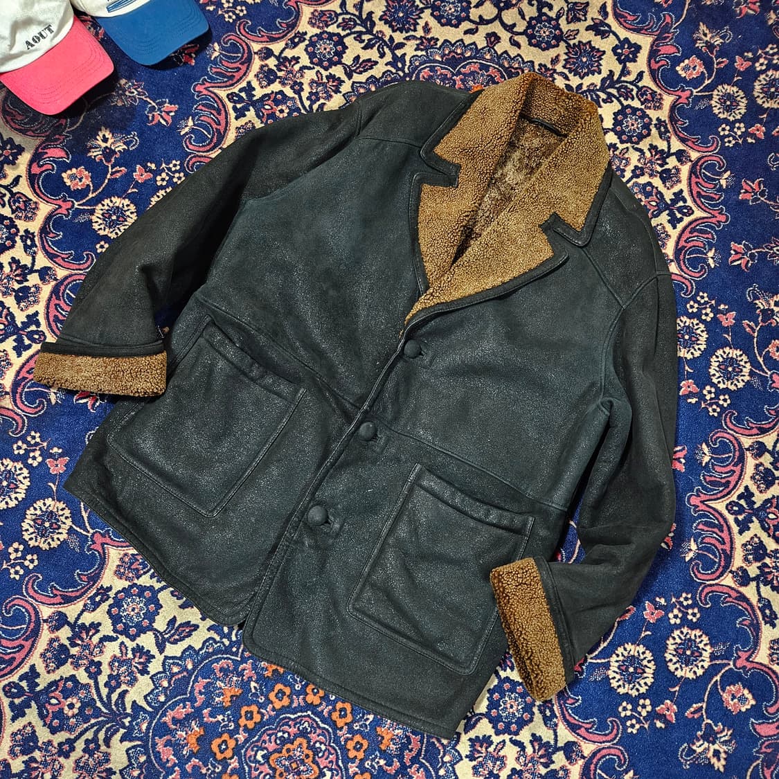 파울로구찌(Paologucci) 90's 빈티지 양가죽 양털 무스탕  상품이미지1