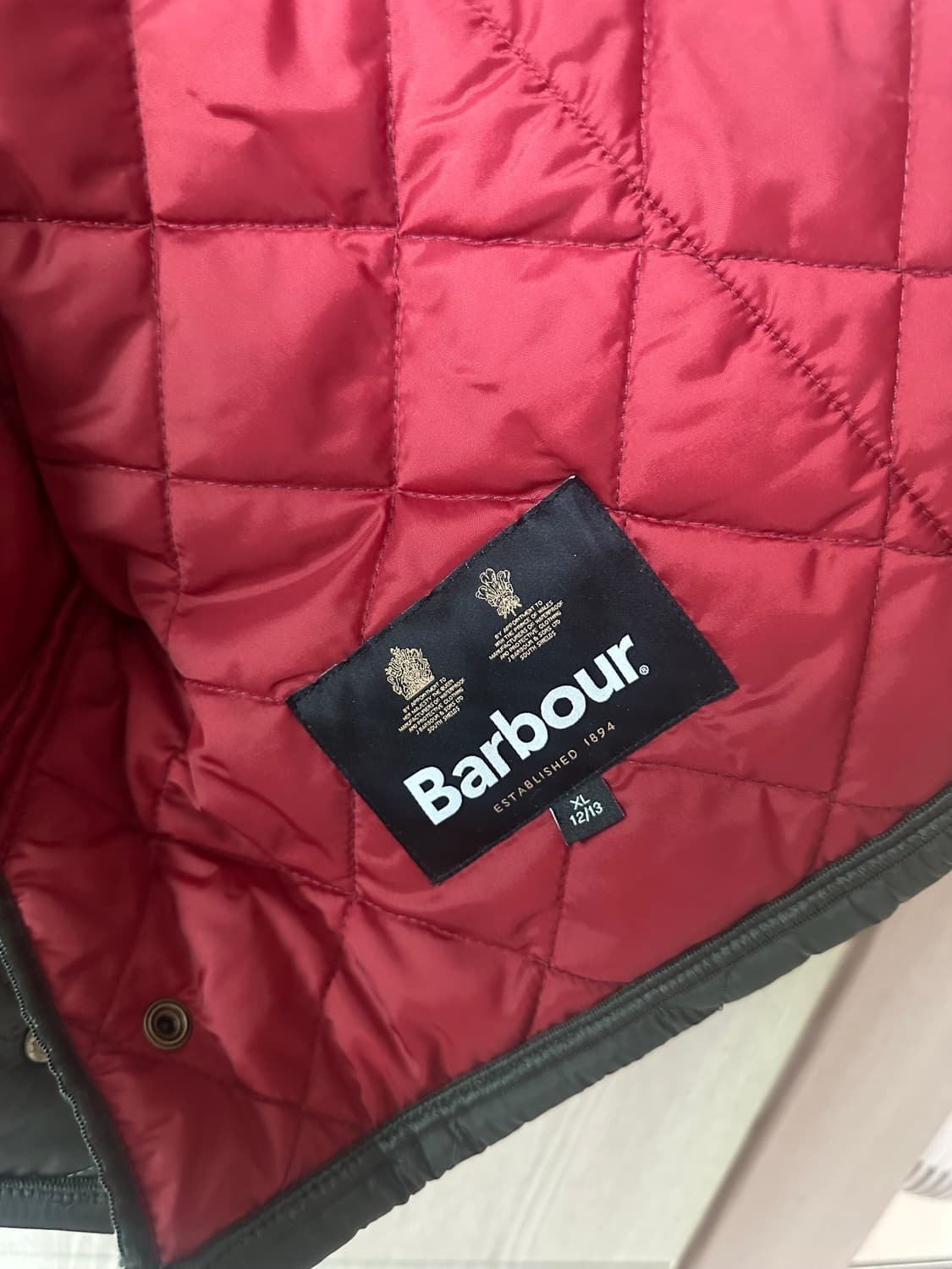 바버 여성 퀼팅자켓 키즈용 상품이미지3