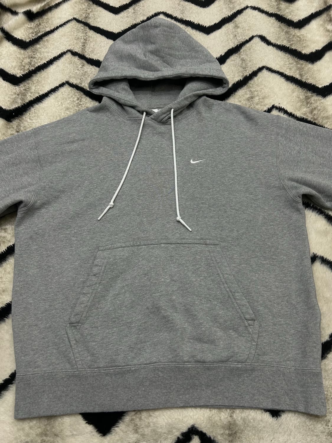 [L]나이키 솔로 스우시 플리스 후드/아시아/그레이/기모 상품이미지4