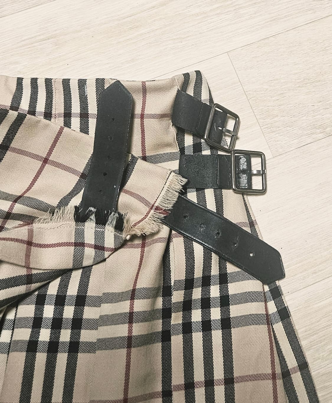 버버리체크미니스커트 25~26 상품이미지6