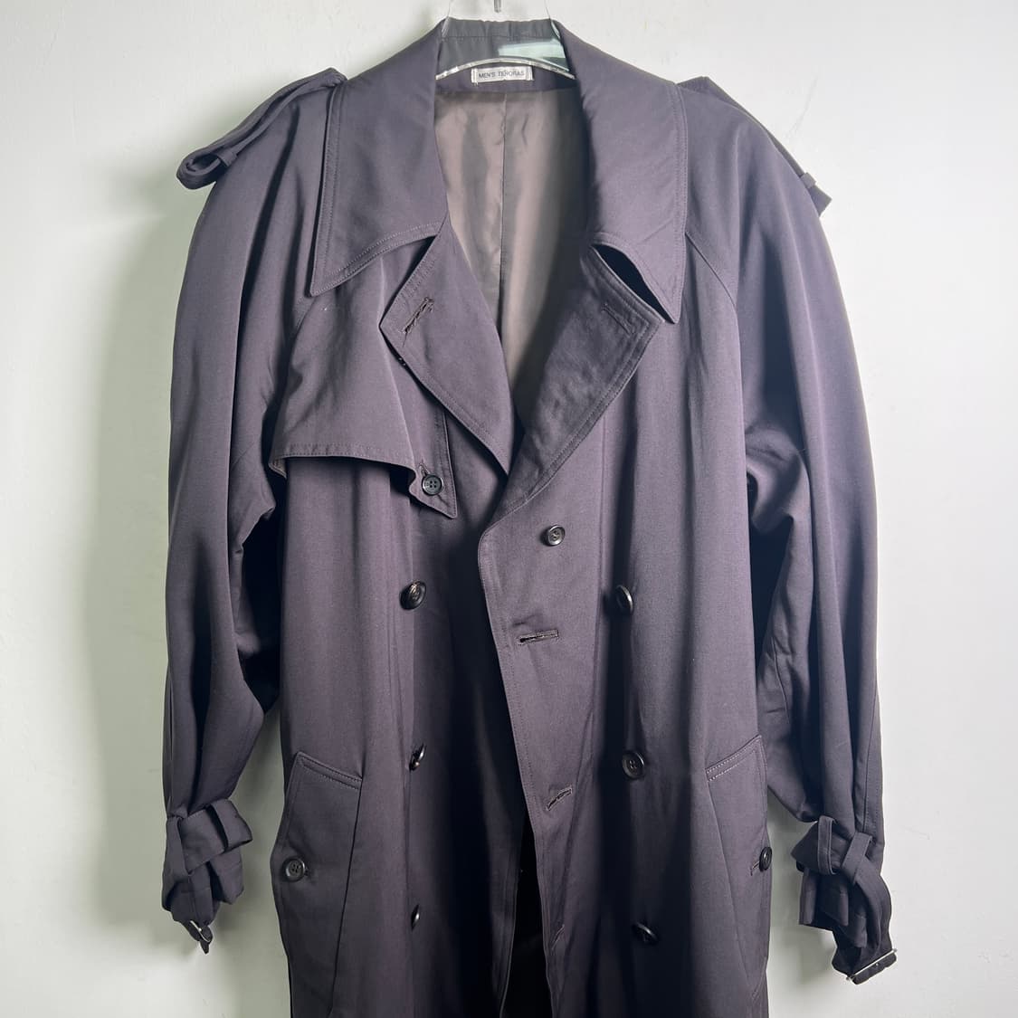 MEN’S TENORAS 더블 브레스티드 롱 트렌치코트 M 상품이미지5