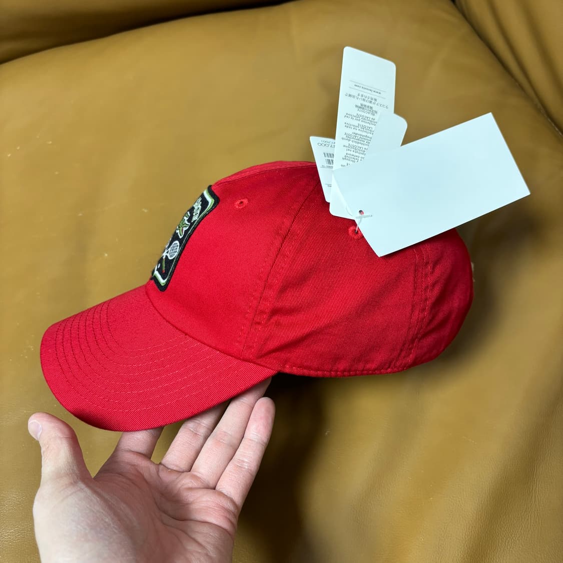 빔즈 빔스 라코스테 6패널 볼캡 모자 테니스 클럽 레드 상품이미지5