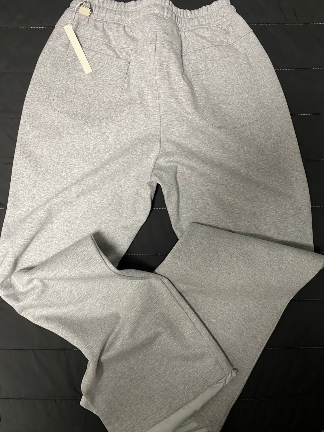 wapworks w092 플레어 레이어드 스웻팬츠 그레이 상품이미지3