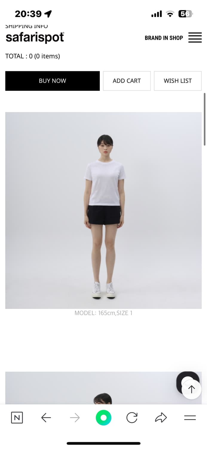 새상품 사파리스팟 1/2 베이직 사파리 스윔 팬츠 블랙 상품이미지4