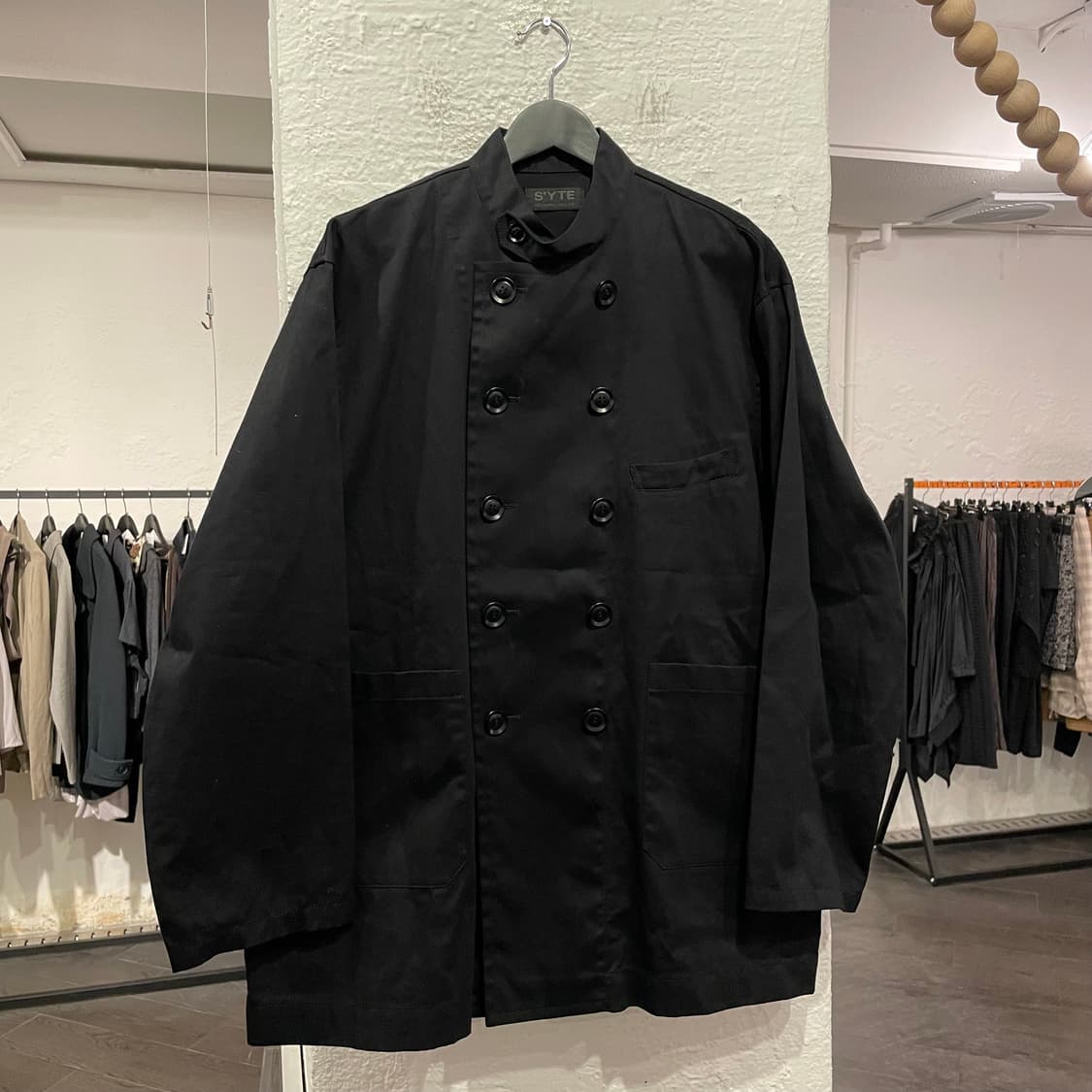 요지야마모토 버튼 디테일 코튼 자켓 상품이미지1