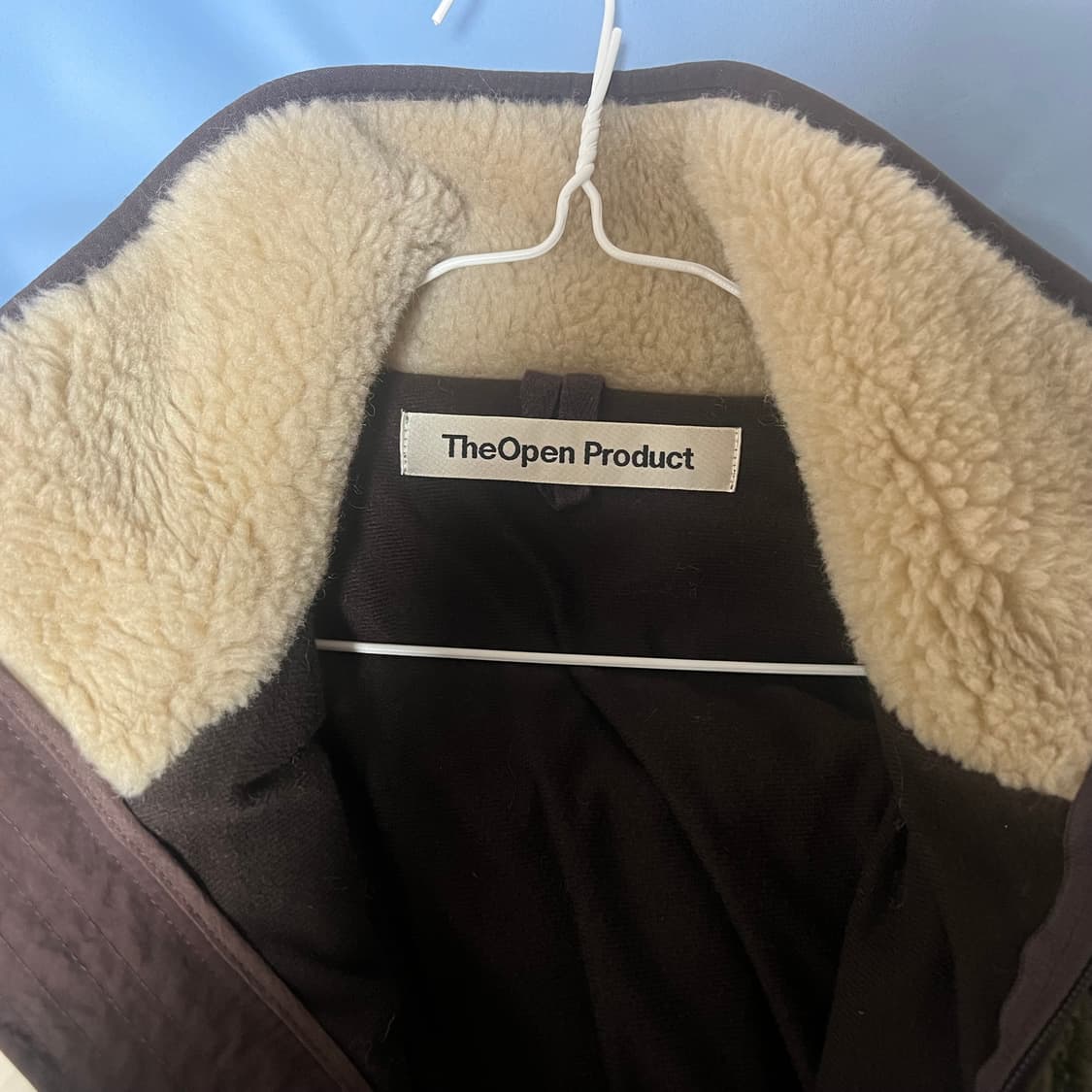 더오픈프로트덕트 오픈와이와이 퍼 후리스 베이지 상품이미지4
