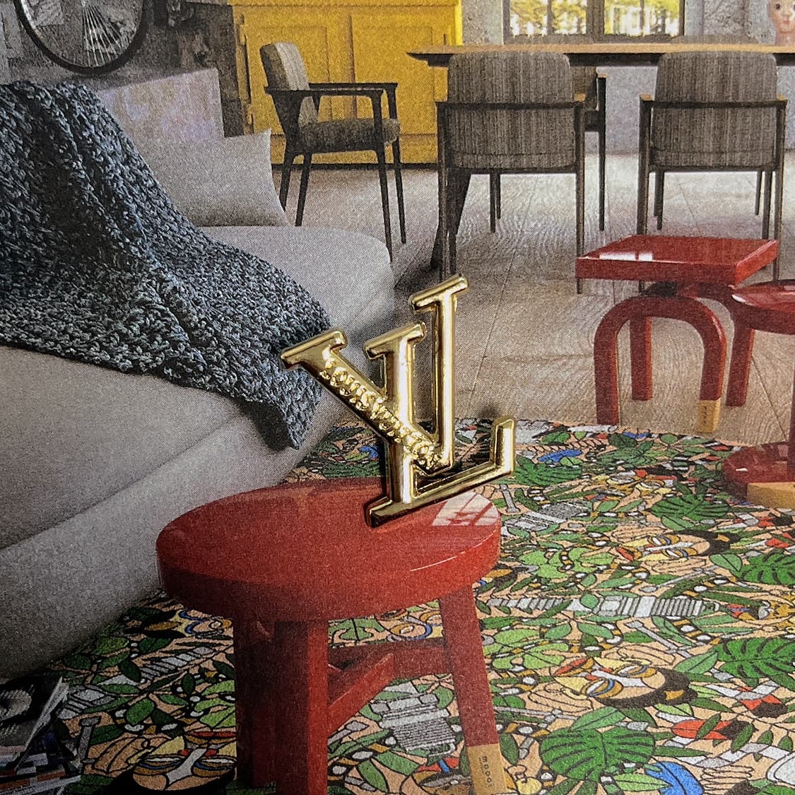 루이비통 LV 로고 핀 브로치 상품이미지3