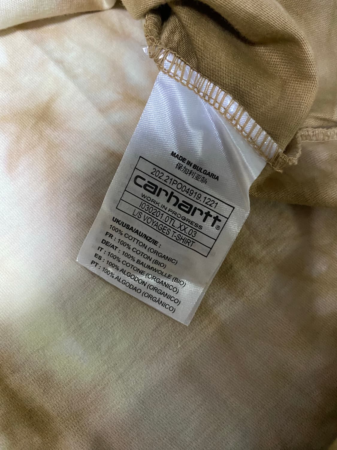 칼하트 WIP 타이 다이 긴팔 상품이미지6