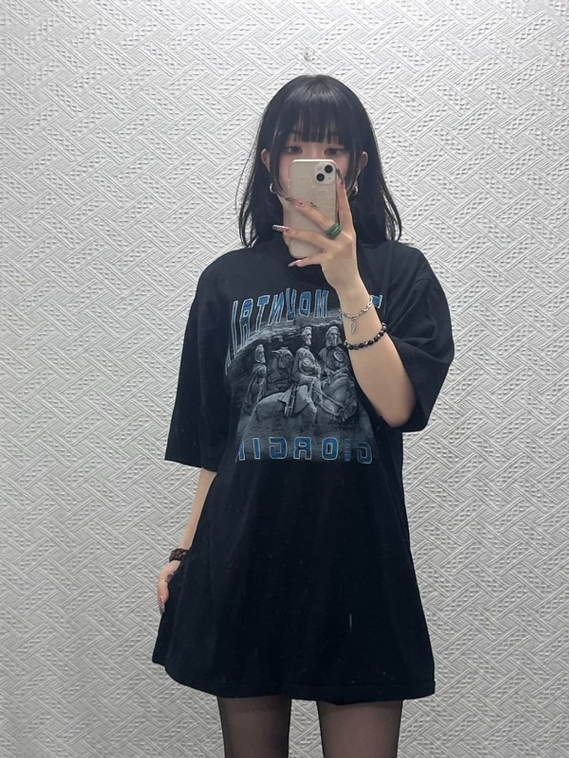 빈티지 레트로 희귀 90s 스톤마운틴 프린팅 반팔티 XL C11937 상품이미지2