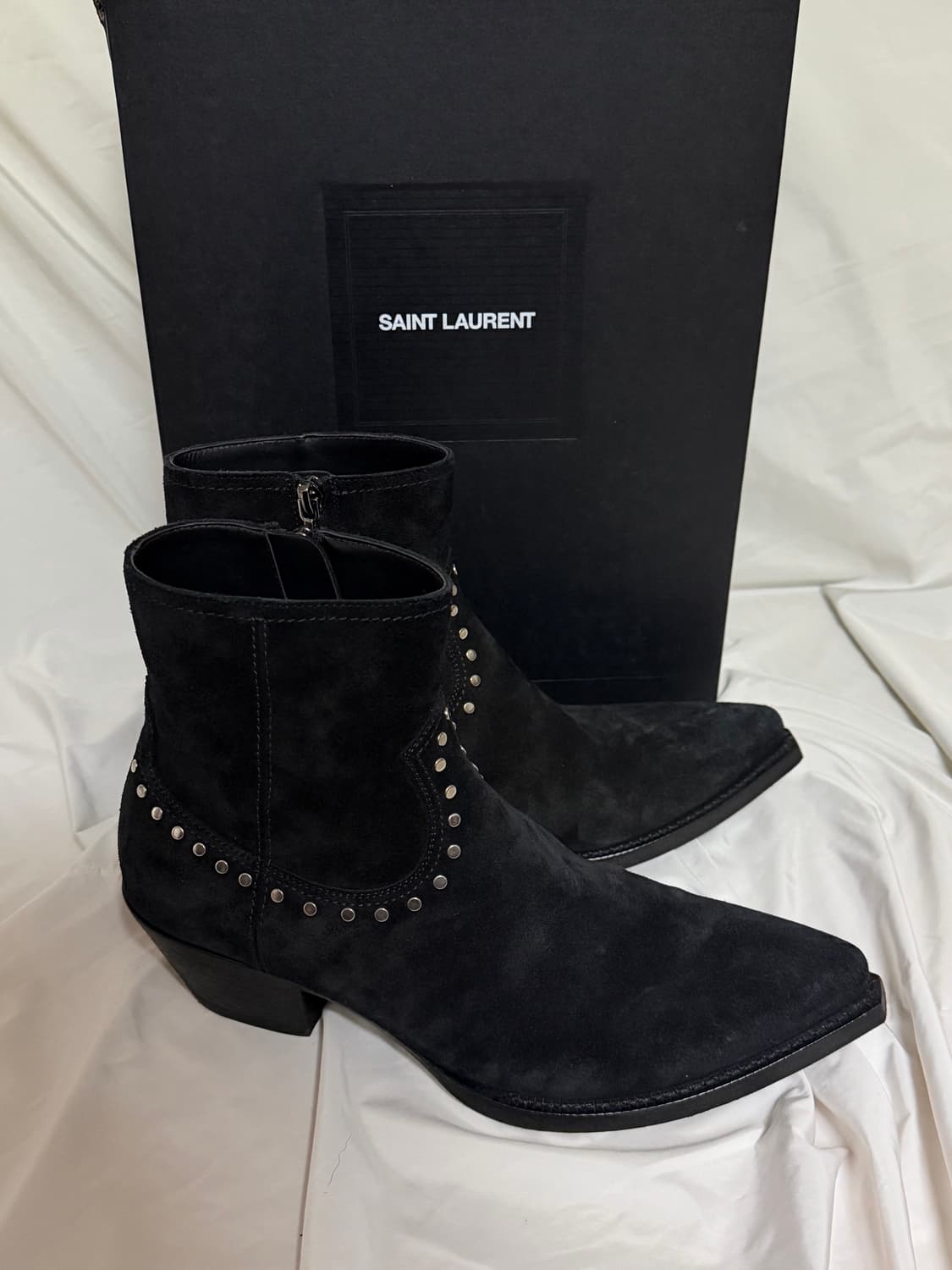 생로랑 루카스 스웨이드 스터드 부츠 상품이미지7