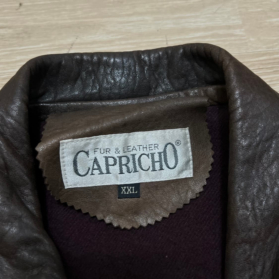 카프리초 누빔안감 램스킨 천연 양가죽 봄버자켓 [브라운] 2XL/110 상품이미지4