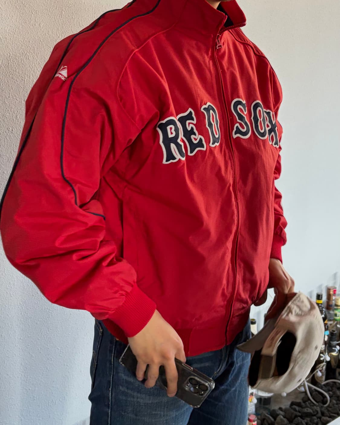 [M]마제스틱 어센틱 보스턴 레드삭스 스타디움 자켓 상품이미지2