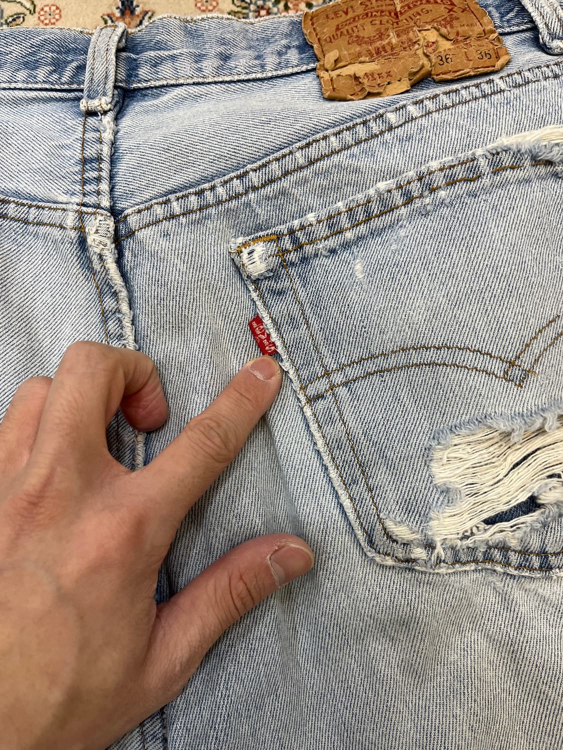 리바이스 90S 501XX USA 데님팬츠 바지 상품이미지7
