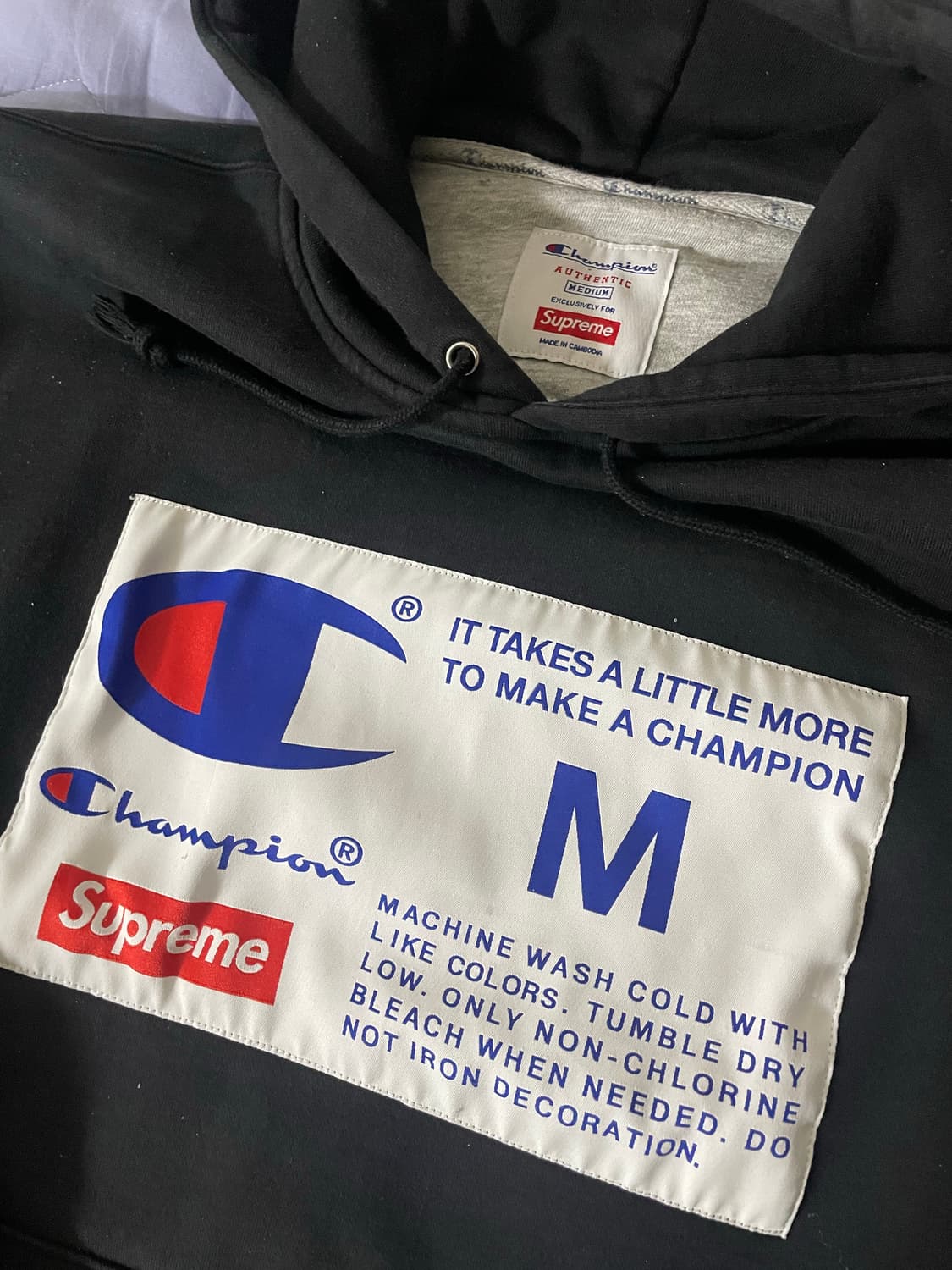 챔피온 슈프림 18FW 후드티 상품이미지2