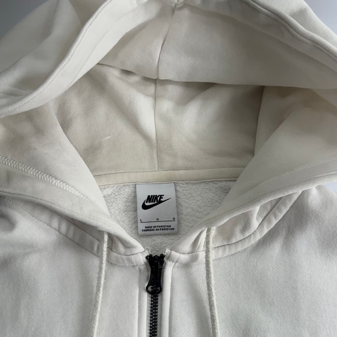 Nike 나이키 스몰로고 화이트 후드집업 상품이미지5