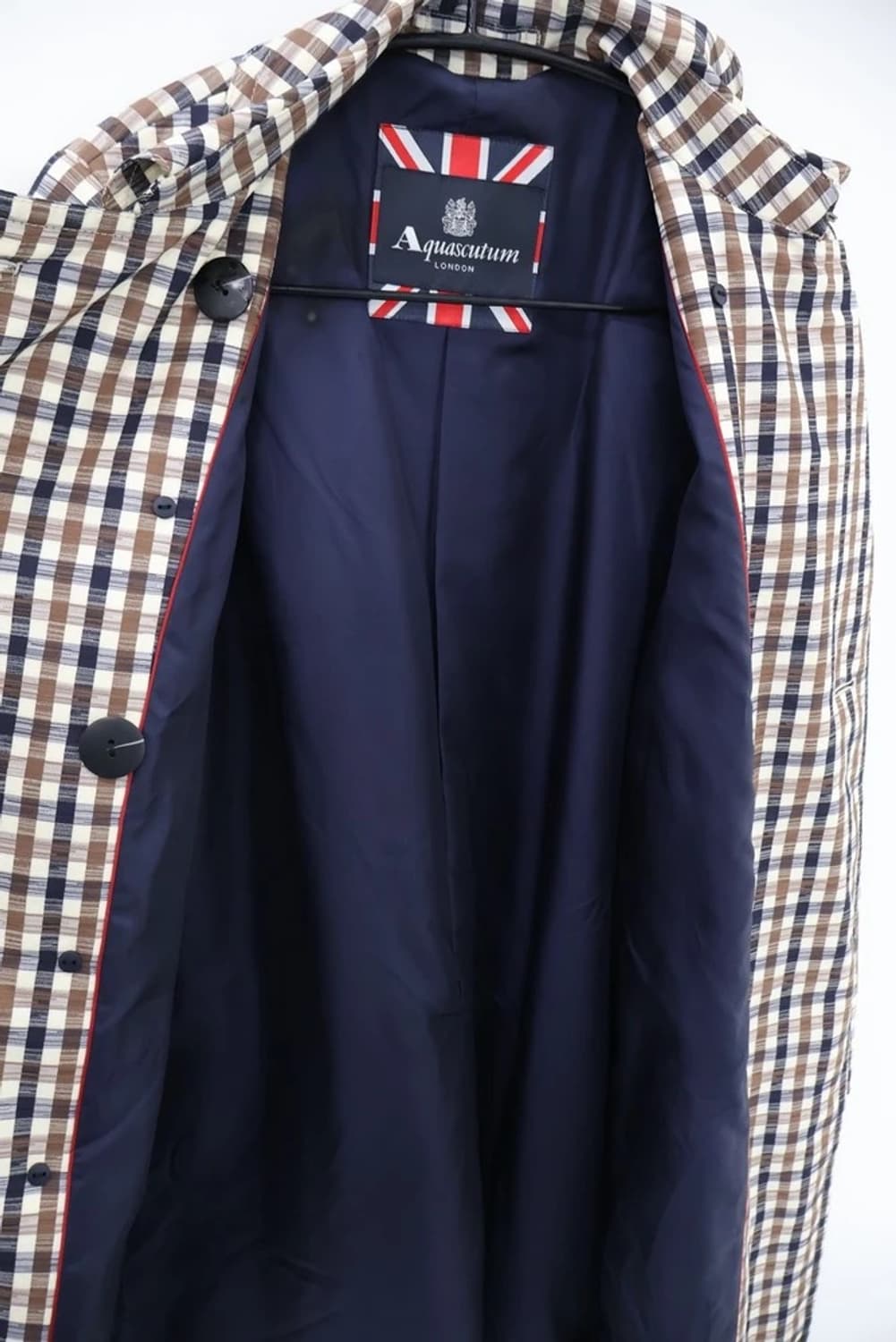 Aquascutum Check Double Trench Coat 상품이미지4