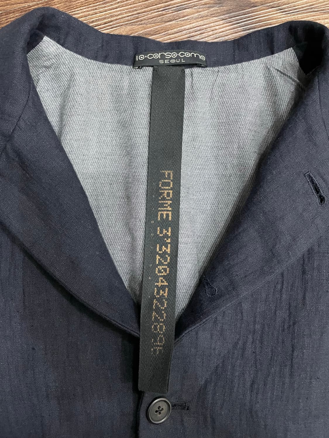 포르메 덱스프레시옹 린넨 자켓 네이비 48 상품이미지6