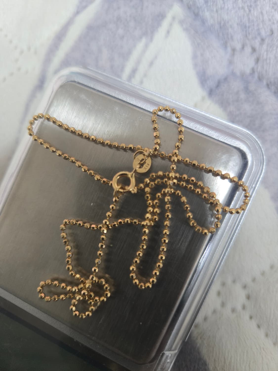 18k 볼 목걸이 41,5센티 상품이미지1