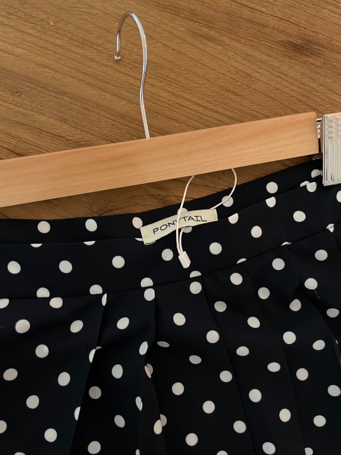 ponytail Dot skirt (Navy & White) 상품이미지4