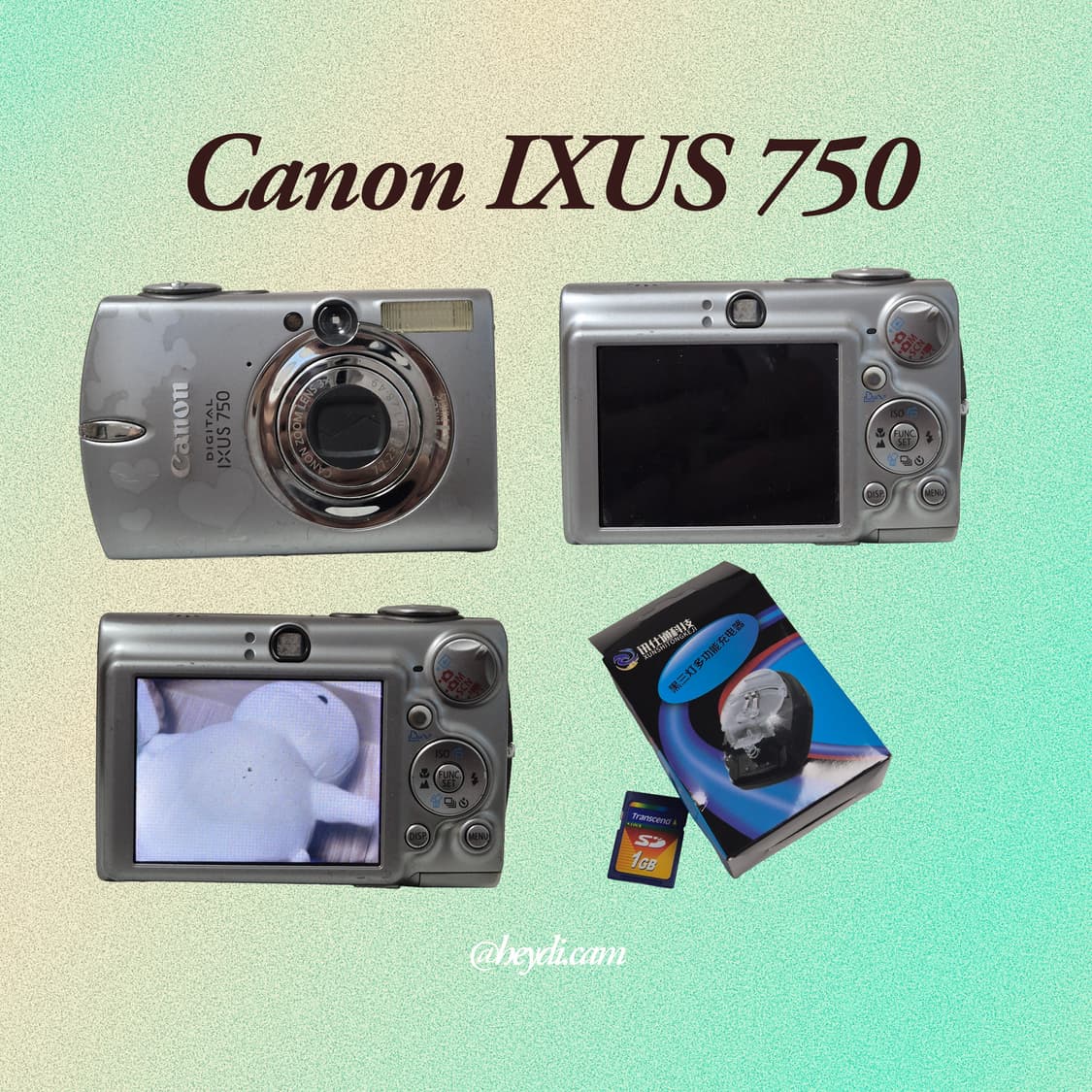 (아일릿 원희) 캐논 ixus750 IXY700 실버 상품이미지2