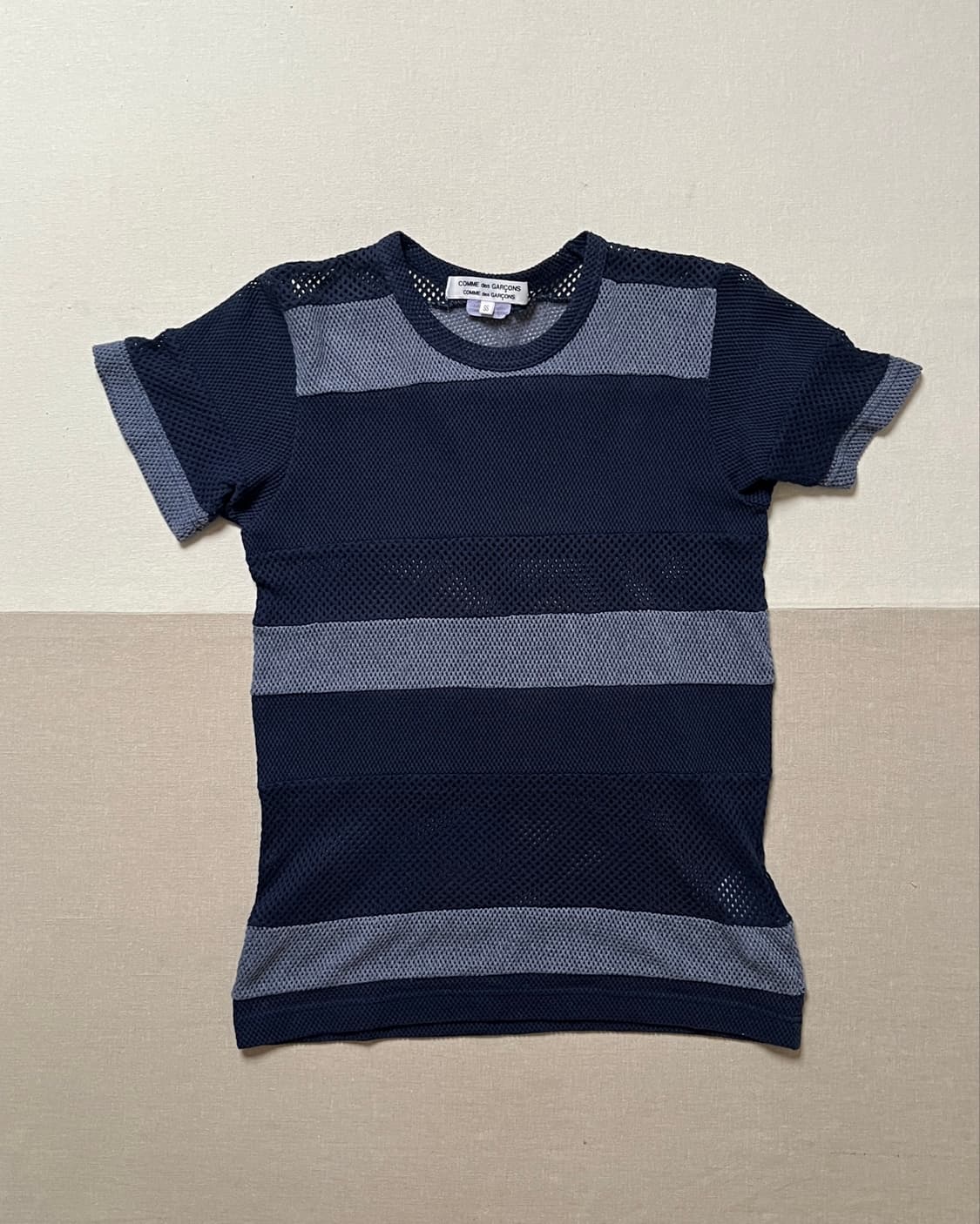 꼼데가르송 메쉬 패널 티셔츠 comme des garcons 시스루 상품이미지4