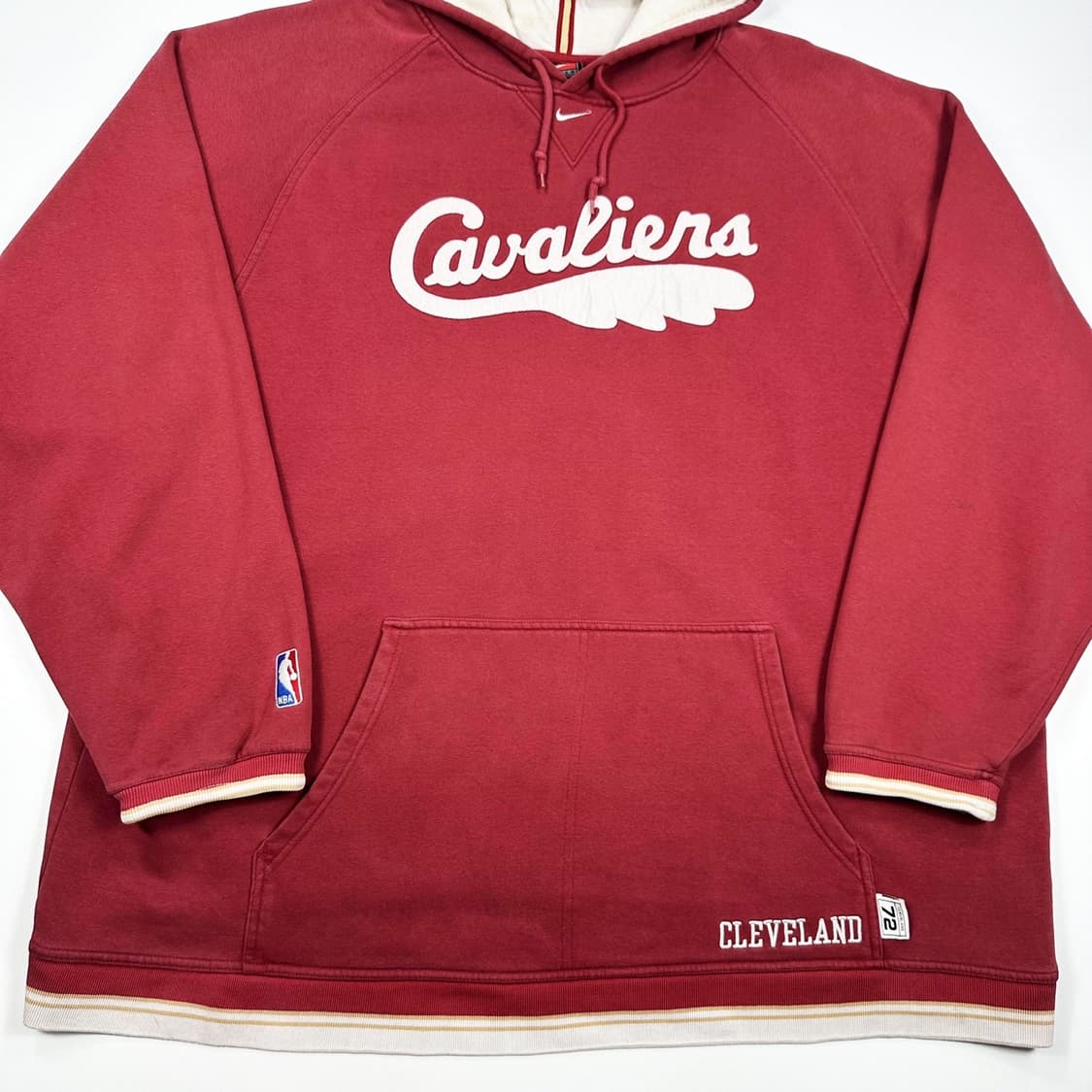 나이키 클리브랜드 올드스쿨 버건디 후드티 (4XL) 상품이미지2